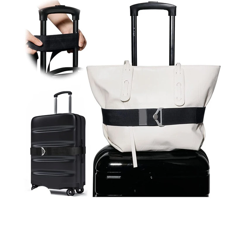 Luggage Straps Suitcase Travel Adjustable Suitcase Belt Silicone Luggage Man Women Travel Accessories