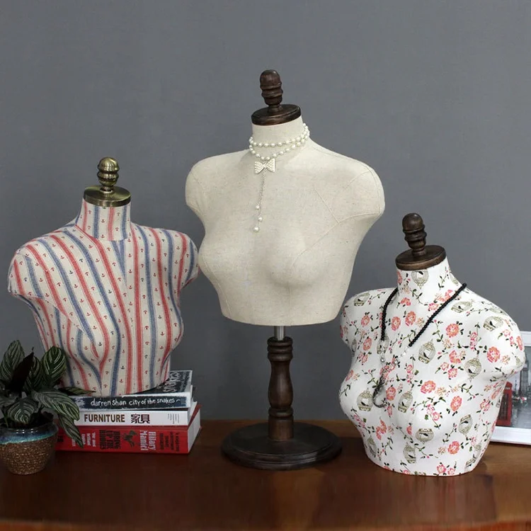 PH-10 ожерелье дисплей Женская облегающая бюст груди манекен с крышкой бархата женские манекен для демонстрации ювелирных изделий с галстуком-бабочкой и шарф