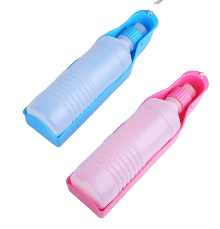 New Bowl Tray Foldable Dispenser Good For Travel Dog Cat Portable Pet Water Drinking Feeding Bottle Traveling Dog Feeder Bottle