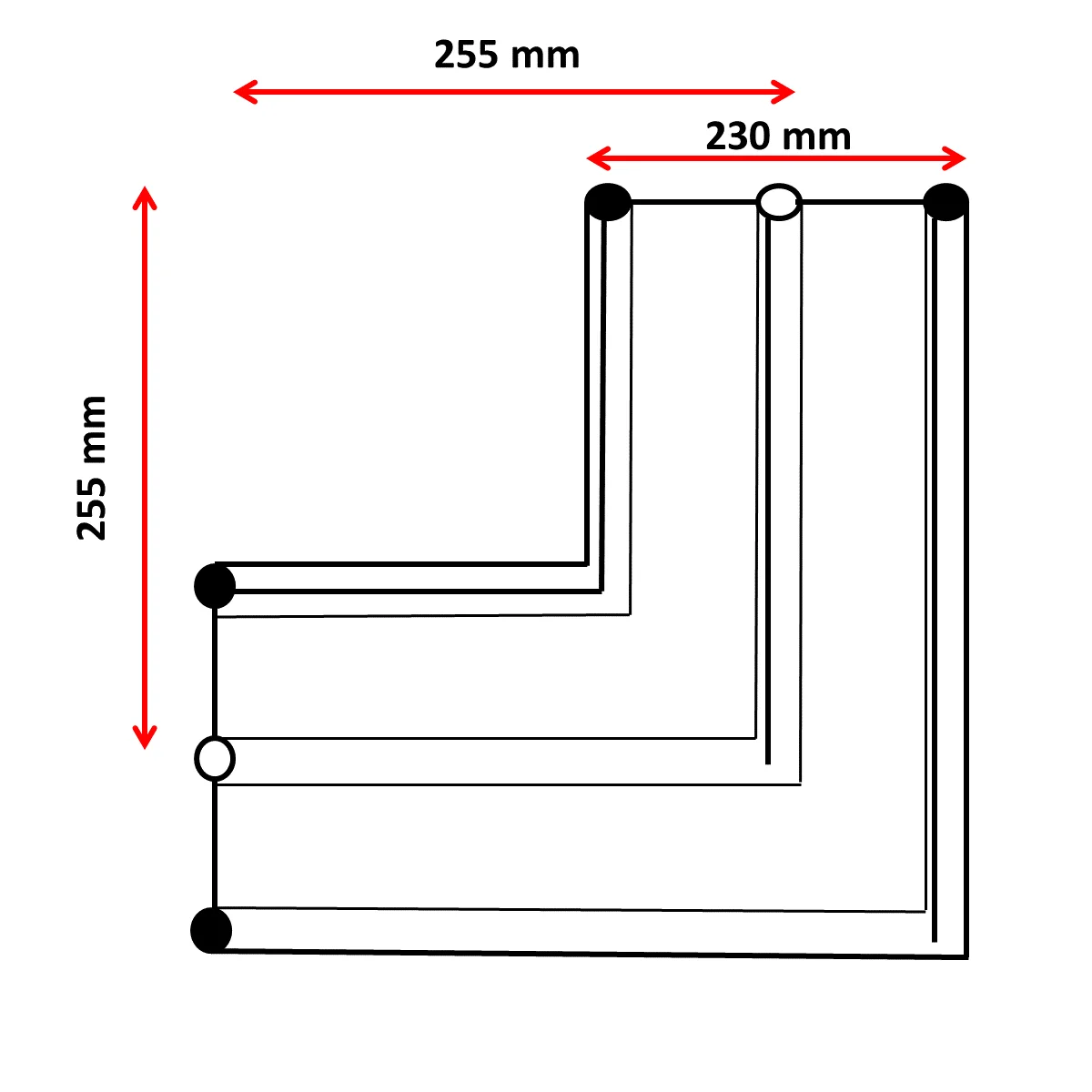 Malaysia Made High Quality Rubber Product Factory Price Rubber Waterstop 230mm Centrebulb Intersection