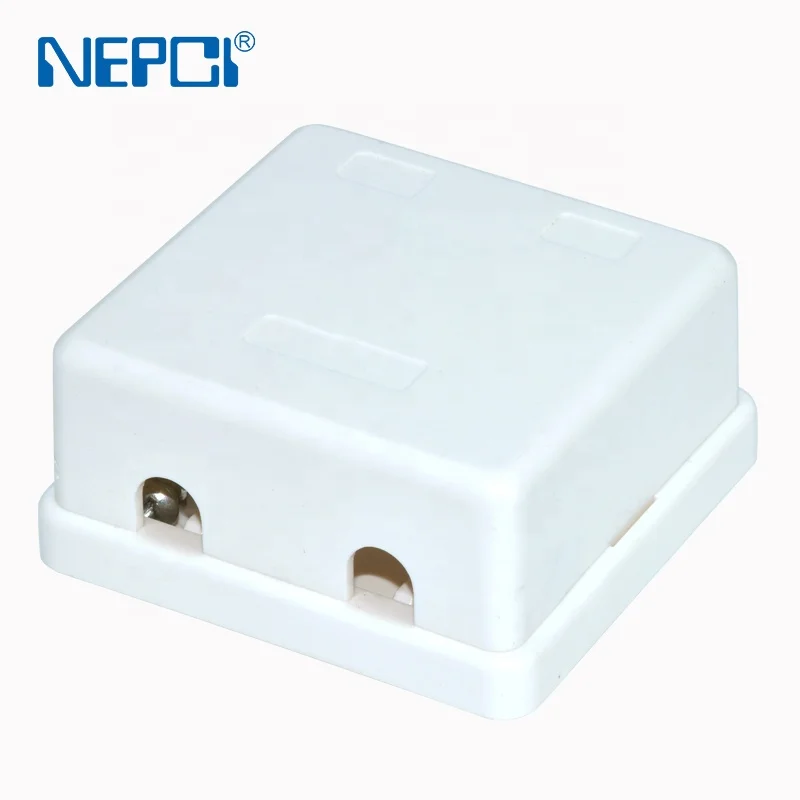 Nepci завод двойной поверхностного монтажа коробка XJY-6117032 2 сетевой порт RJ45 Keystone