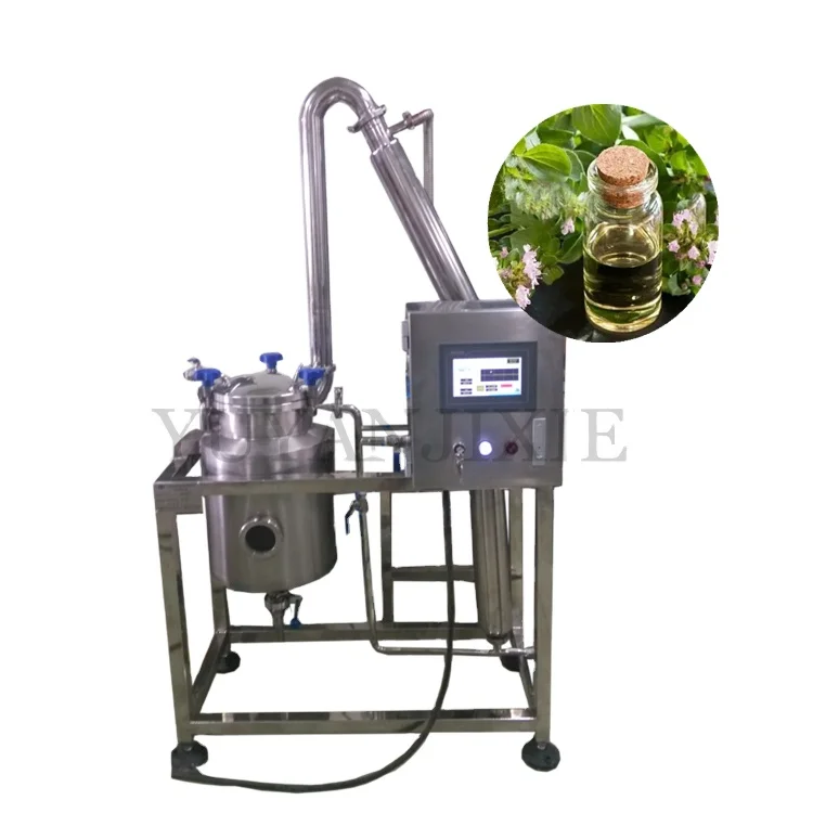 High Quality Hemp lilac Juniper berries Catafe Oregano Jojoba mastic lemongrass distillation Essential Oil Extraction machine