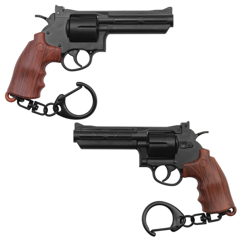 Miniature Revolver Pistol Model Keychain Key Rings New Mini Gun key Chain For Men Jewelry Surprise Gift
