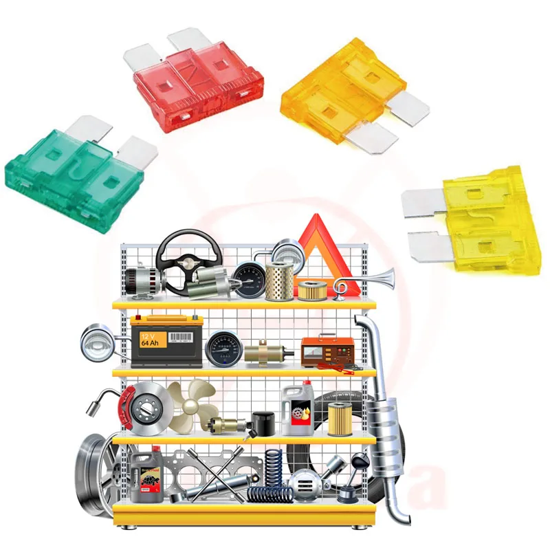 Mini Car Blade Type 1A-40A 32V 58V 80V Original standard Automotive Car Blade Fuse ATM ATY ATC ATO ATN For Car Truck Forklift