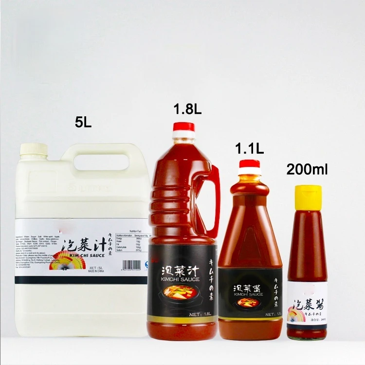 hot sale 1.8L kimchi sauce for health food japanese style sauce
