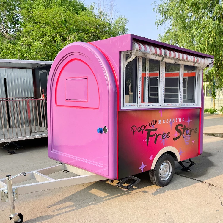 Торговая тележка для мороженого по заводской цене Мобильная фаст-фуда грузовик продажи хот-догов