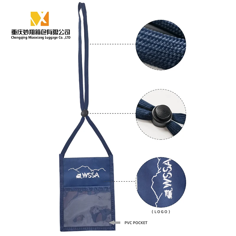 Fashion Black and Red Recycled PVC Pouch Passport Card ID Card Holder Business Card Fashion,passport Wallets Bags OEM & ODM