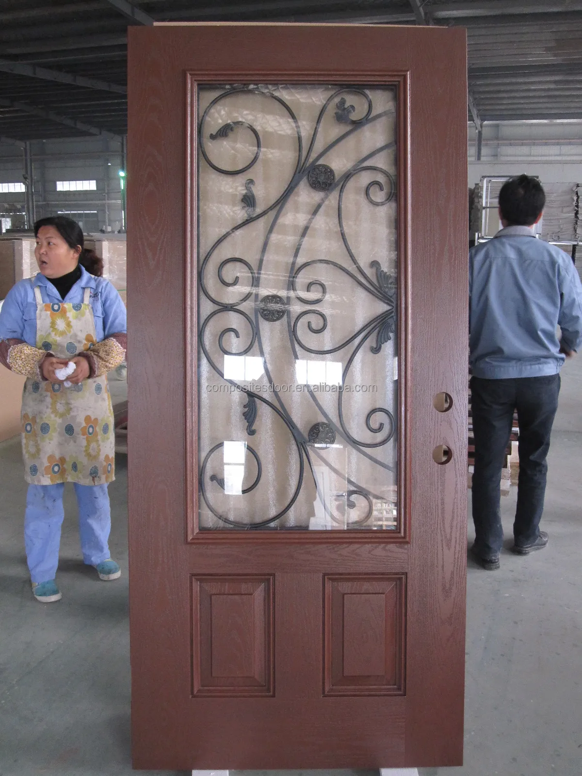 2024 new style Shanghai Dofiberone USA and UK standard composites fiberglass prehung Door