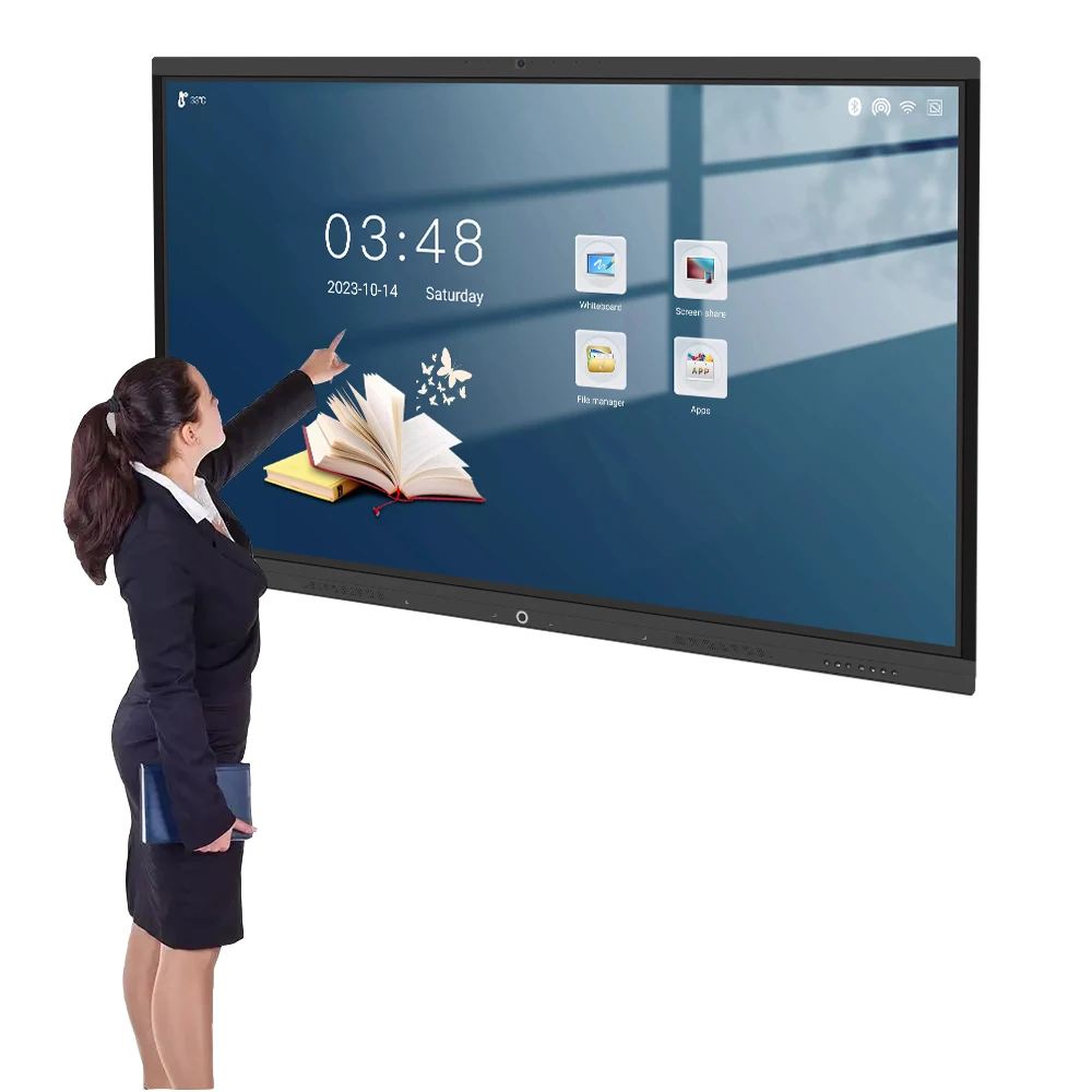 Interactive Whiteboard 75' 4K Digital Whiteboard Interactive Touch Screen Smart board Smart Board for Classroom and Business