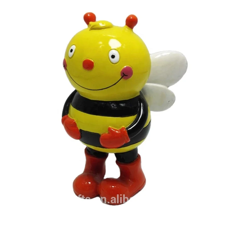 hand paint custom bee miniature resin animals figurine for souvenir