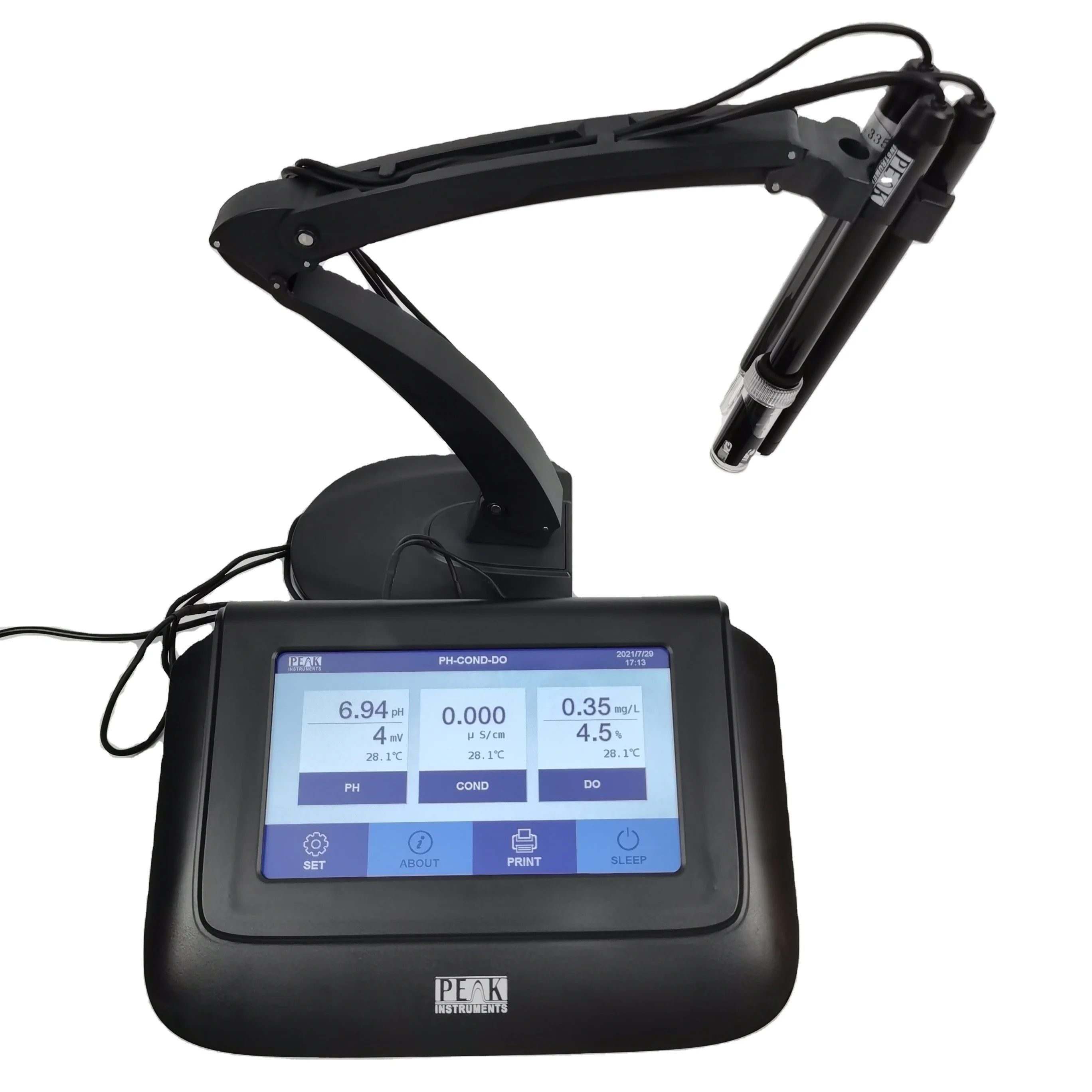 USA Brand Good Price 7 In 1 PH Conductivity Dissolved Oxygen ph Meters Water Analyzer