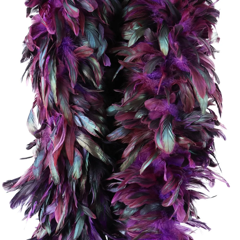 cheap sale Colorful Rooster schlappen feather boa for party dance performances decoration