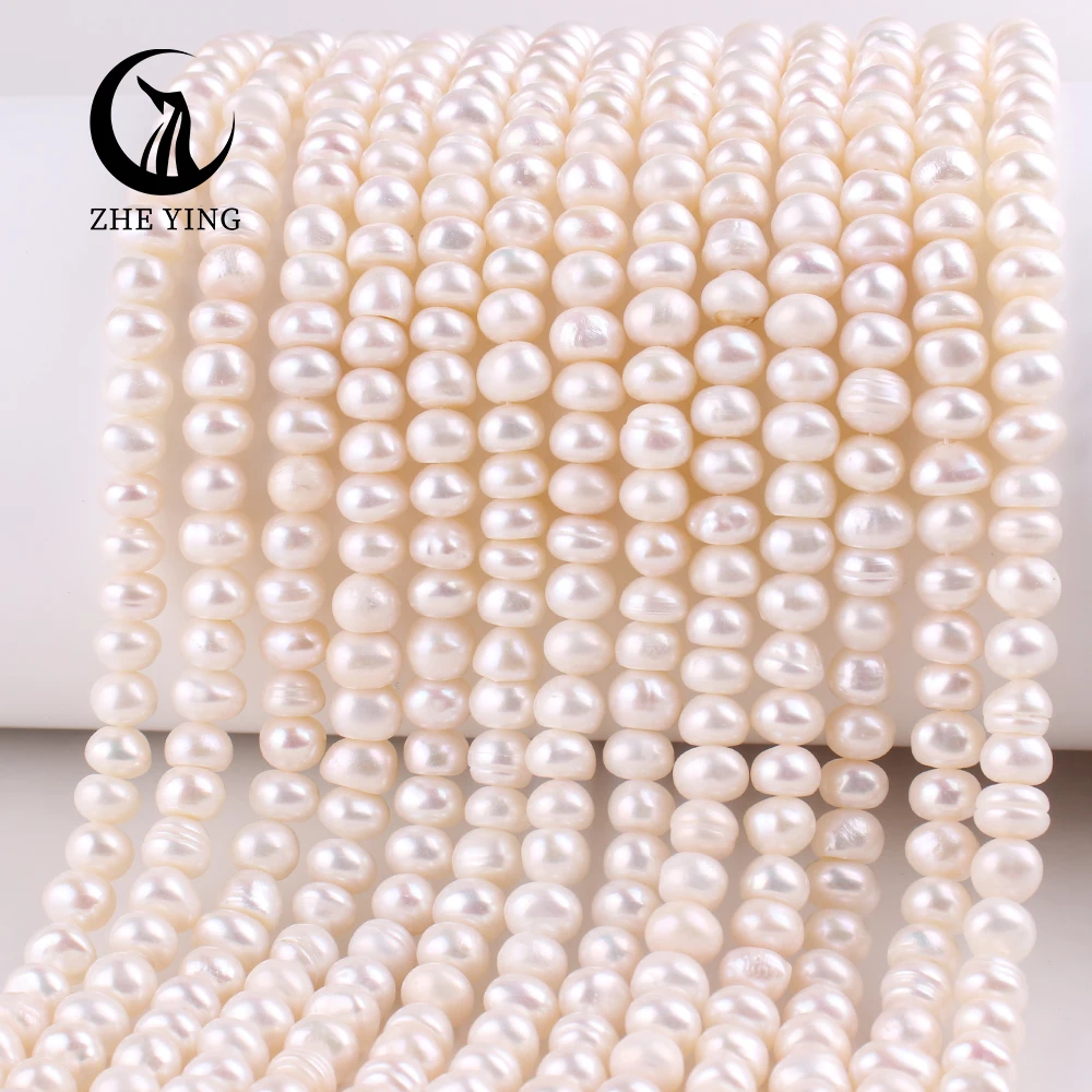 Wholesale 6-7mm A+ flat shape Cultured Freshwater Pearls Loose Pearls For Jewelry Making Bracelet Necklace Natural Pearl Beads