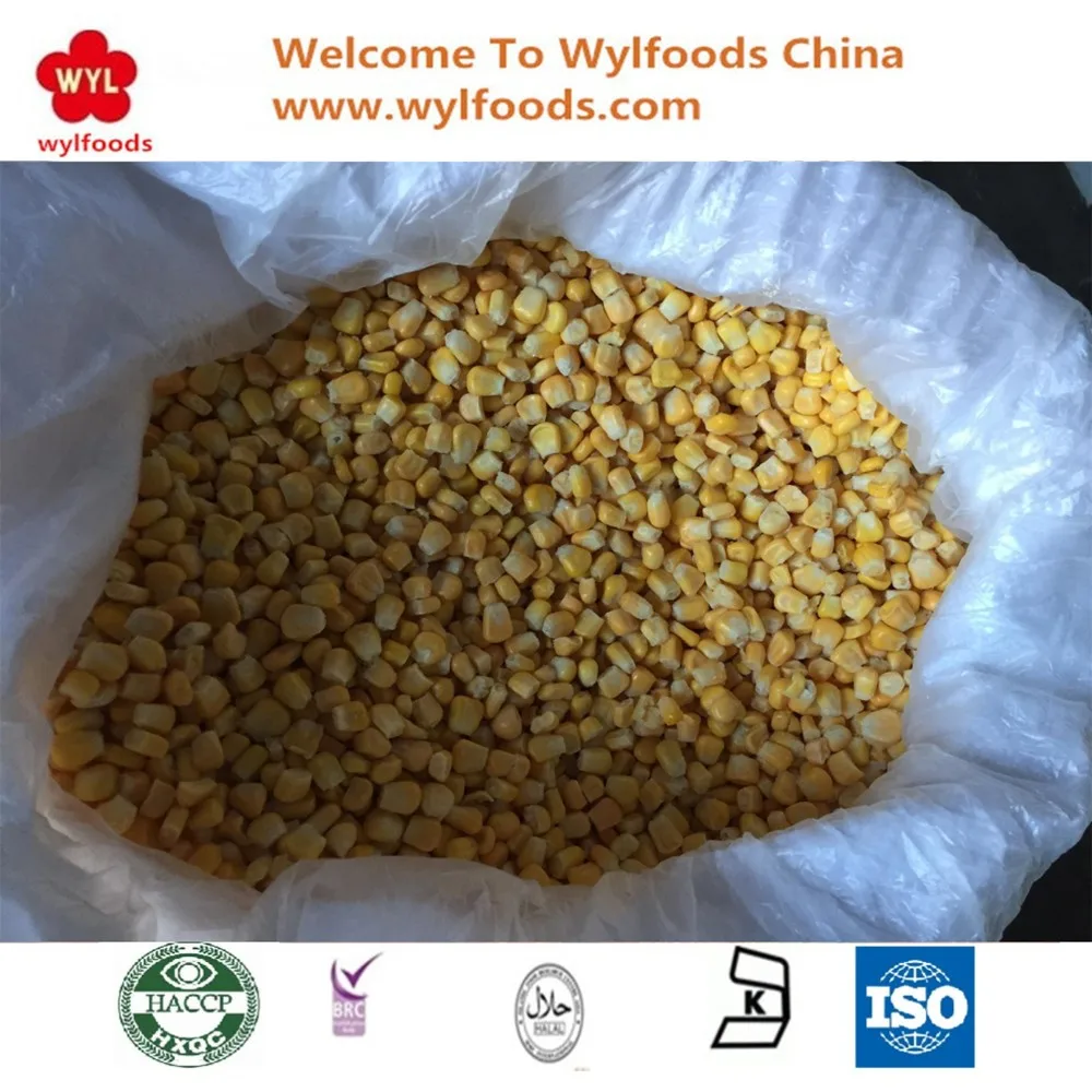 2024 new year new crop frozen sweet corn kernel iqf  sweet corn kernel frozen vegetables