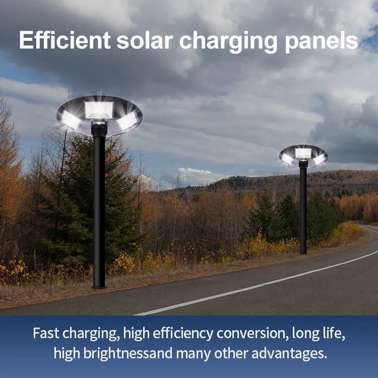 LIGHTSINCERE hot sale ufo solar garden light ip65 solar street led light solar power garden lights outdoor waterproof led decor