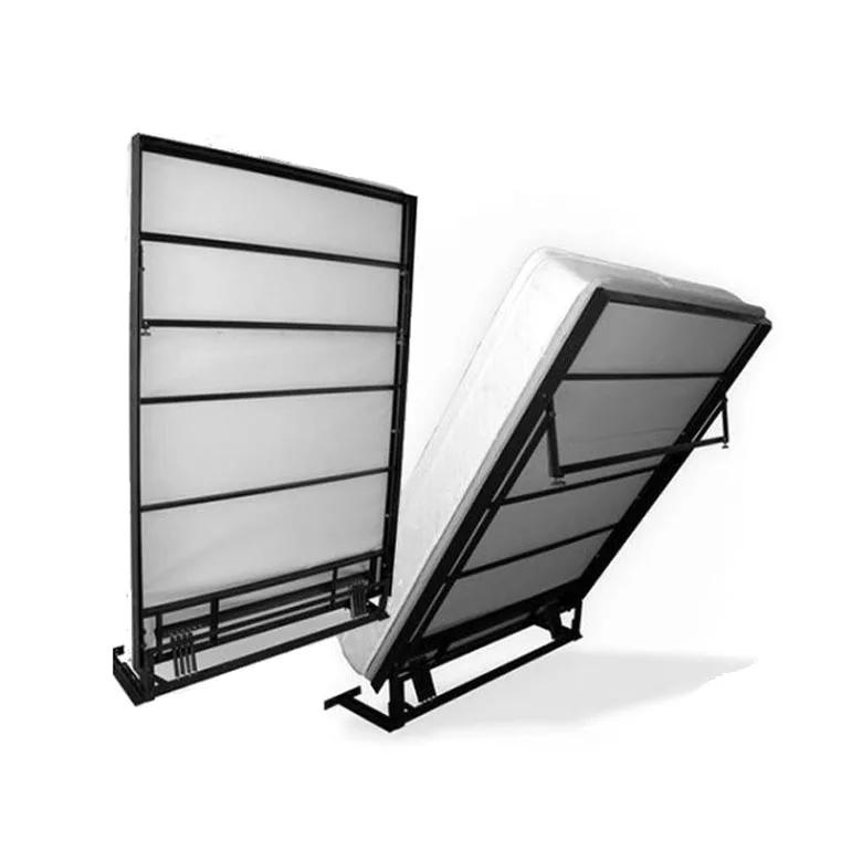 Factory Direct White Black Next Bed Metal Frame Spring Mechanism Steel Panel Bed Frame with Hardware Kit for Small Room