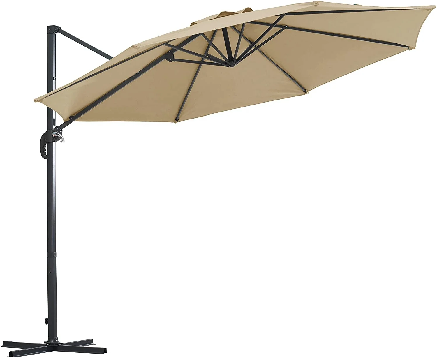 Outdoor 3x3m Adjustable Patio Hanging Umbrella  size customized  canopy for garden bistro umbrella