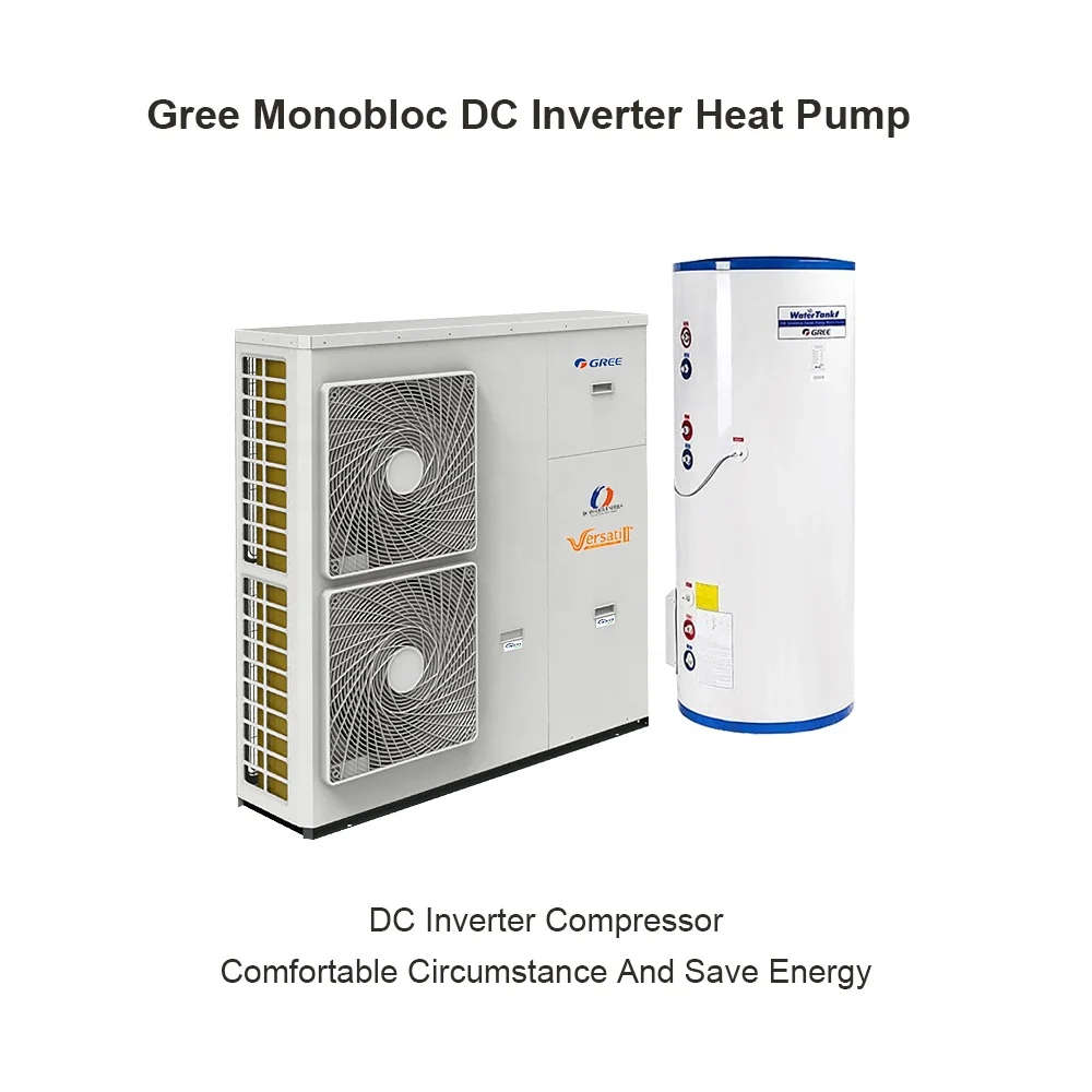 Gree Hot Sale Domsestic Heat Pump Air Conditioner DC Inverter Heating/Cooling Air to Water Residential Monobloc Type Heat Pump