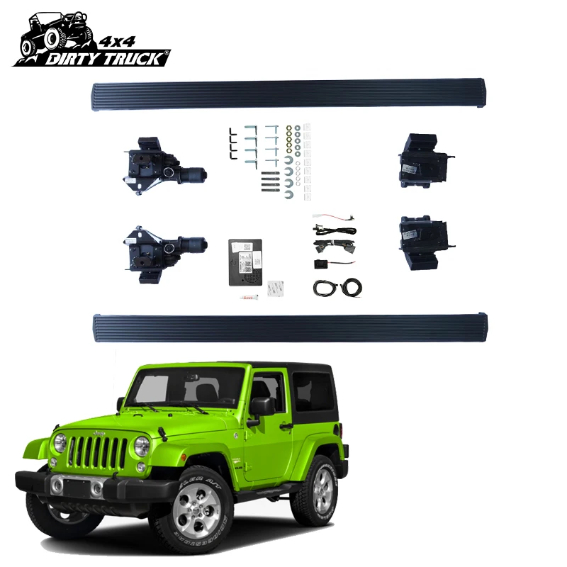 DirtyTruck 4x4 Автоматический джип Wrangler jl боковые ступени силовые подножки электрическая Подножка для Jeep WranglerJL 2018-2024