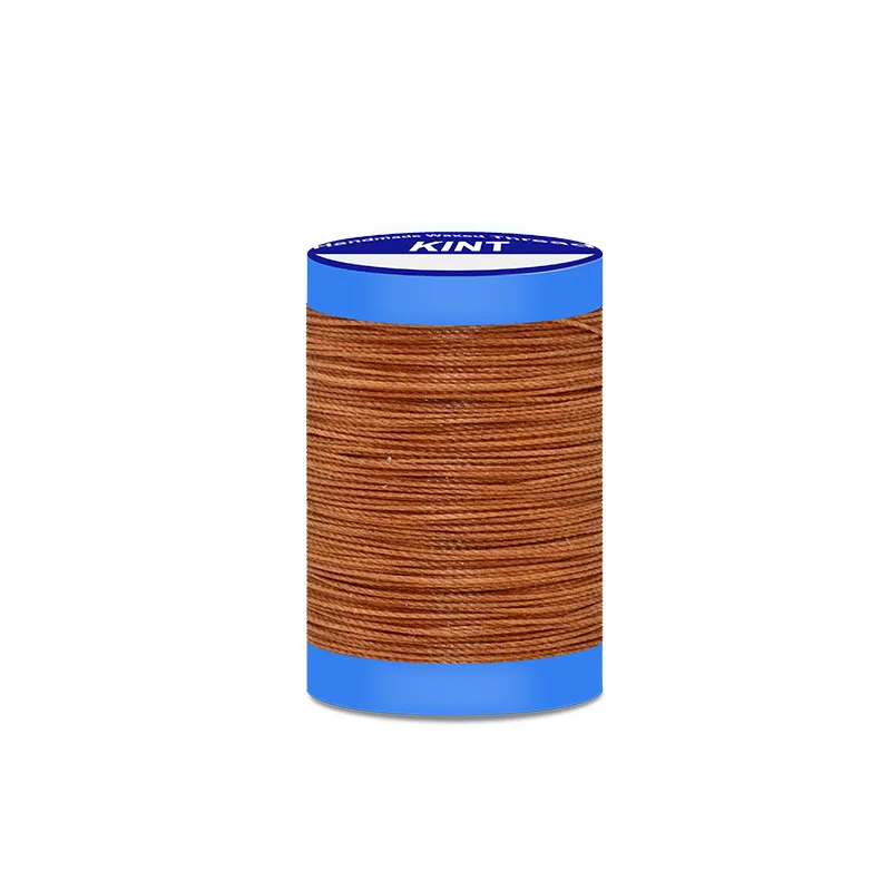Wholesale Monochrome 0.8mm Bondi Polyester Round Wax Line For Bag Waxed Cord Leather Craft Diy Waxed String