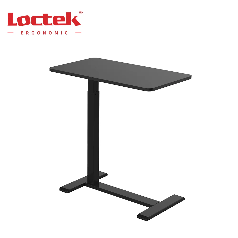 Gas Spring Side Table Movable Portable Small Height Adjustable Laptop Sofa Table with Wheels Loctek MT026