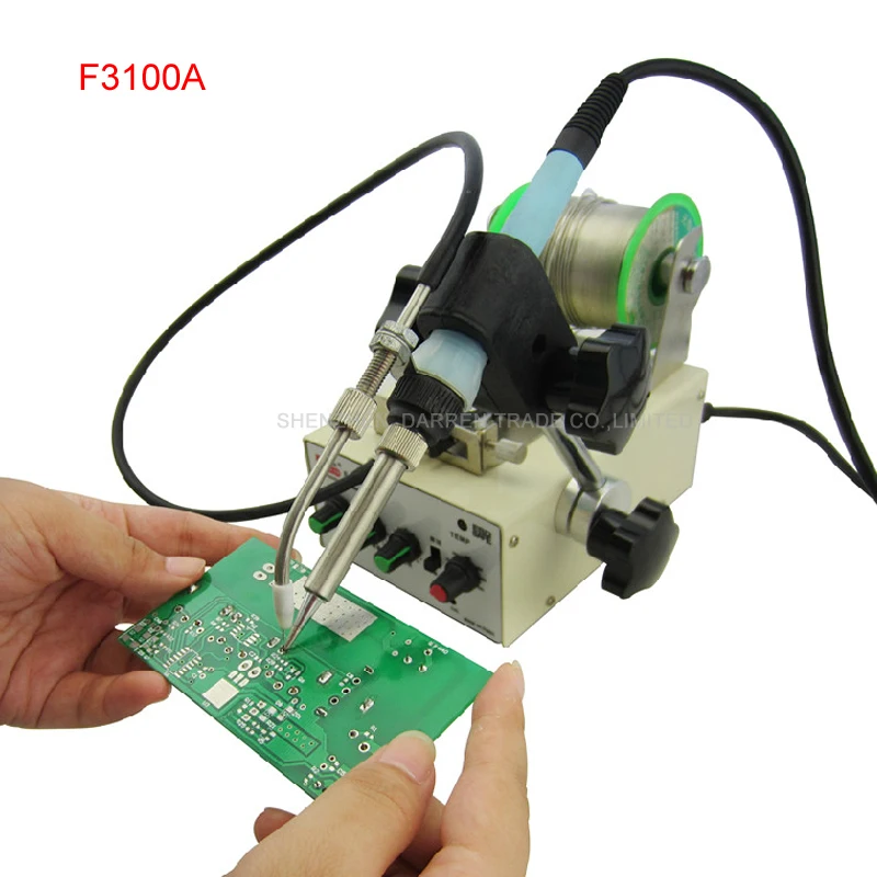 
1pc Multi-function foot soldering machine automatic tin feeding machine constant temperature soldering iron Teclast iron F3100A 