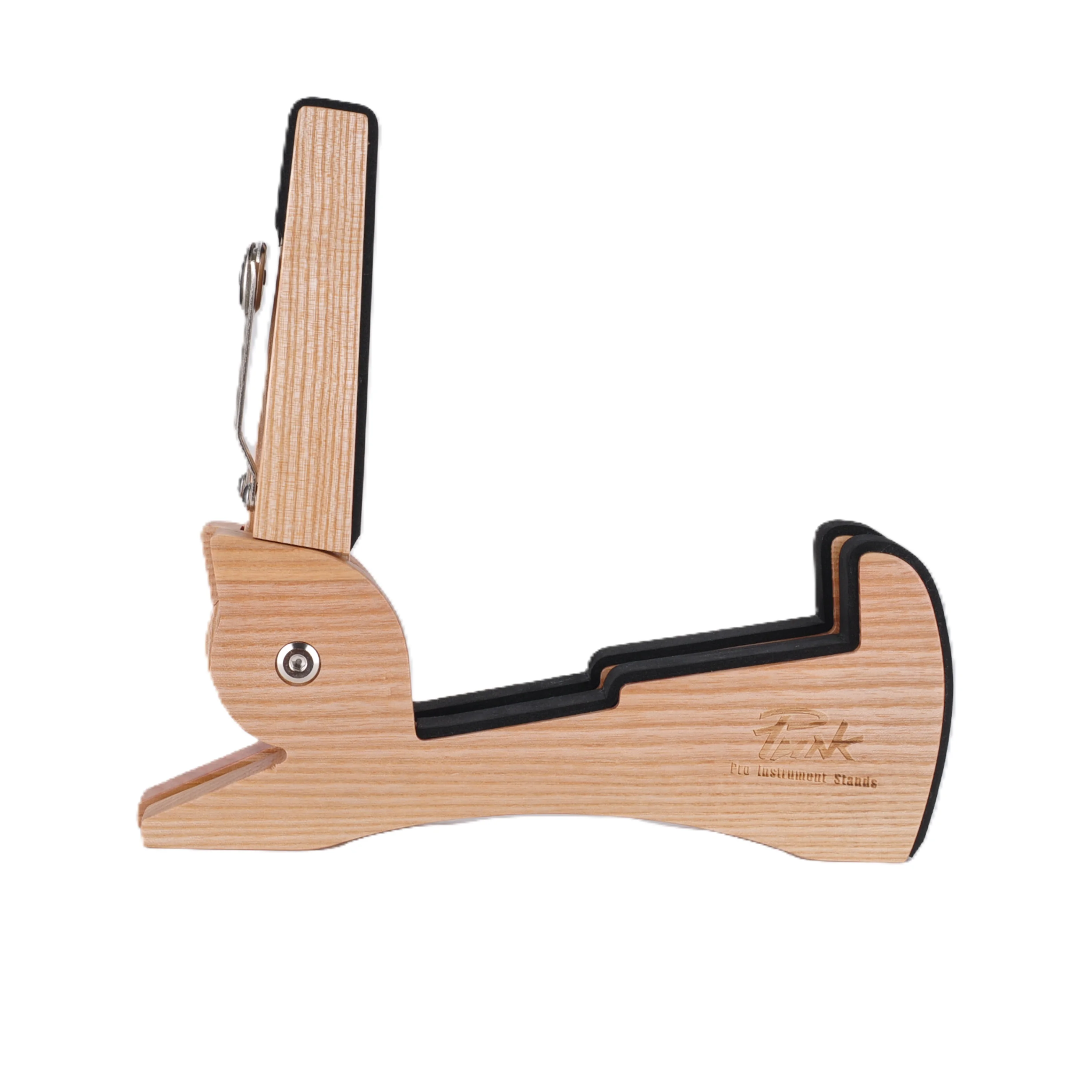 A Hardwood Guitar Stand Folding Guitar Floor Rack for Home Studio Stage