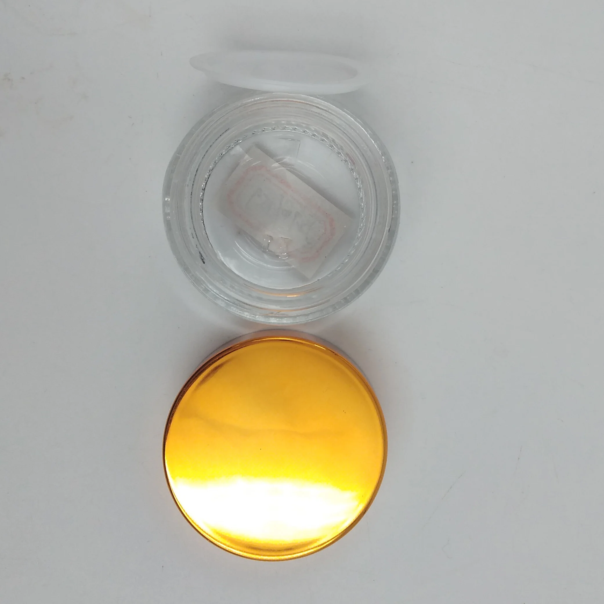 Customized color cylinder shape 15g 30g 50g cream glass jar