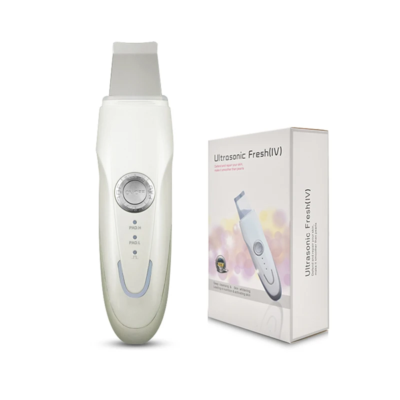 Factory Portable Ion Ultrasound Facial Spatula Face Peeling Ultrasonic Skin Scrubber Ultrasonic Face Scrubber