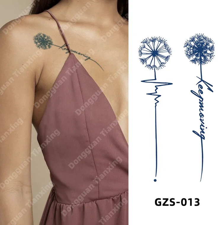 Manufacturer buy custom Waterproof Tattoo Stickers Water Transfer Temporary Language Design Semi Permanent Tattoo for women