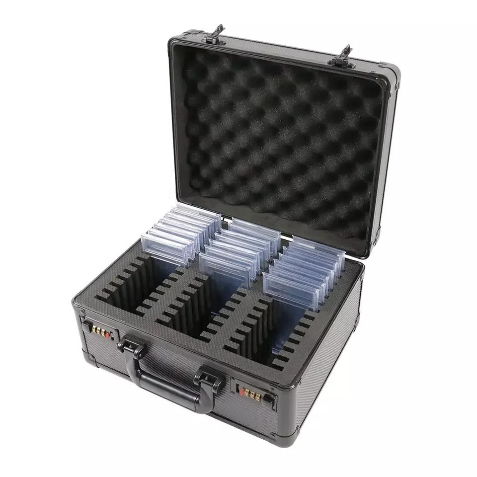 Magnetic Card Holder Magic The Gathering Toploader Aluminum Frame Case Mtg Pokemon Tcg Graded Trading Card Storage Box