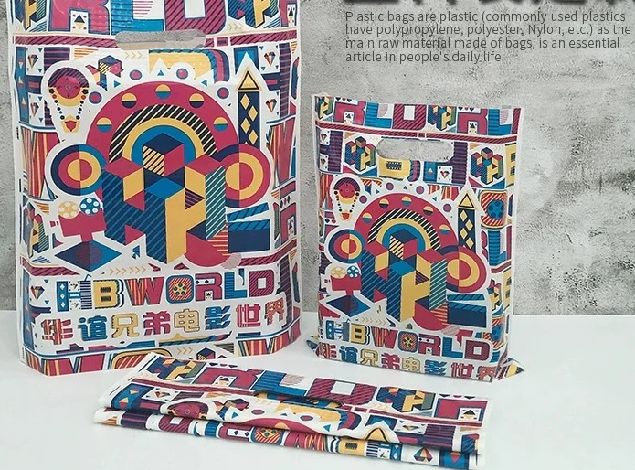 Customized pe plastic tote bag degradable  customized vest bag shopping bag