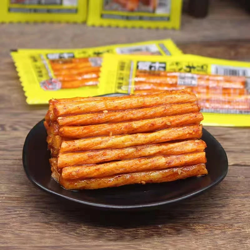 Wholesale Chinese Instant Gluten  Spicy Bar Snacks spicy strips gluten Chinese snacks exotic latiao snack