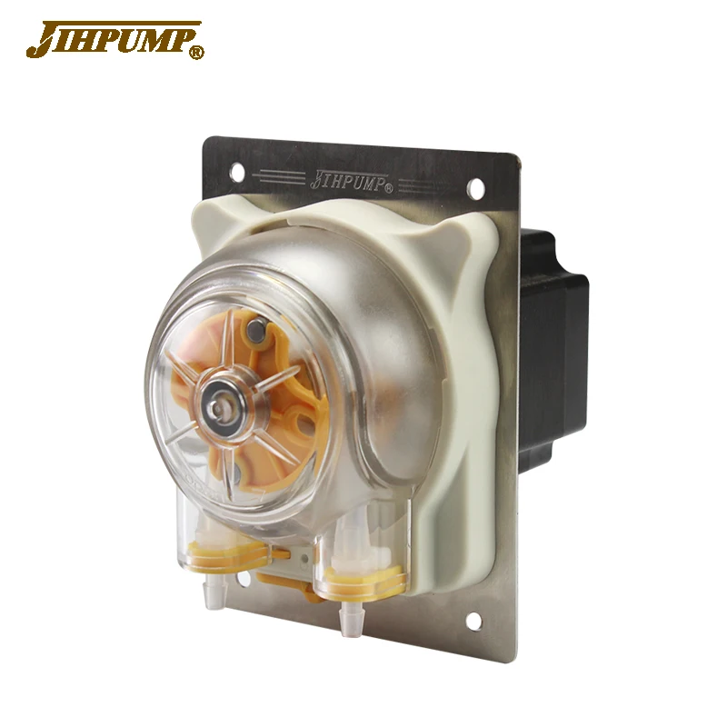 JIHPUMP Laundry Detergent Dispensing Chemical  Peristaltic Pump 24V Gas Smoke Water cooling liquid Wastewater Dosing pump