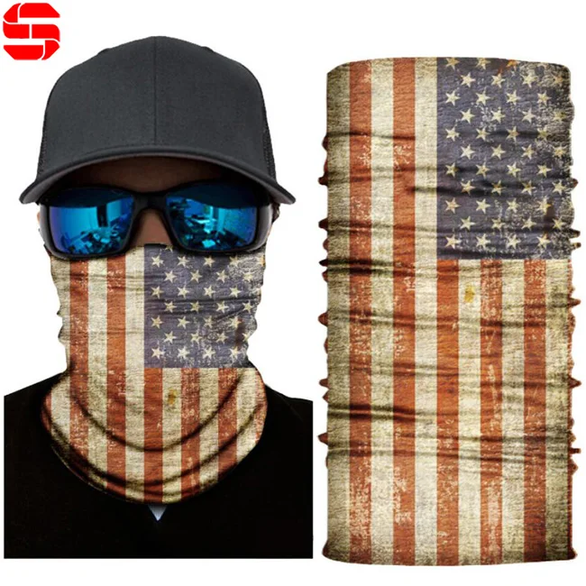 Wholesale Tube Paisley Neck Warmer Camo Cycling Neck Gaiter Tubular Bandanas Multifunctional Headwear