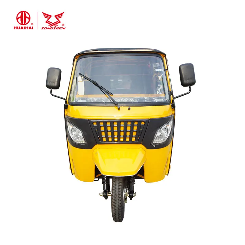 Zongshen Engine 3 wheeler 200CC  Bajaj Auto Motor Rickshaw Gasoline Motor Tricycles for Adults