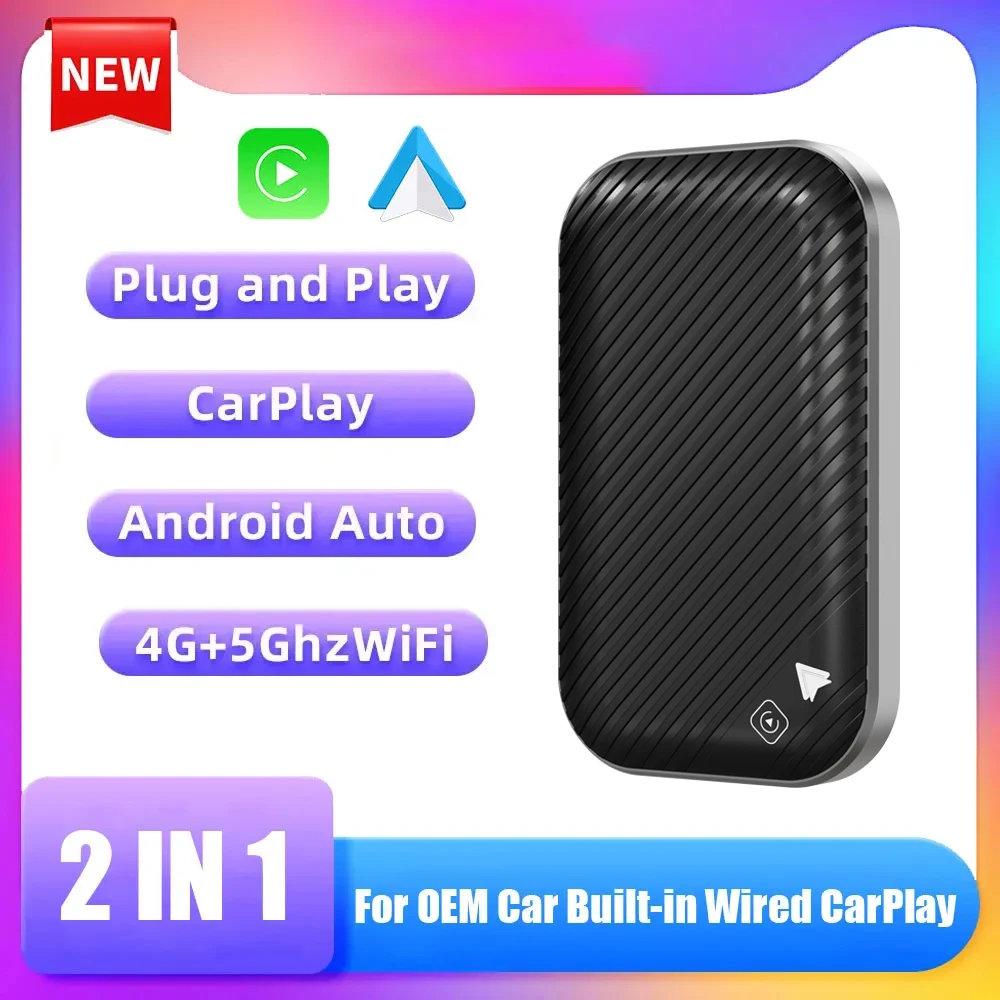 Portable Carplay Wireless Adapter Car Gadgets Android Auto Dongle  For Bmw 320d E90 For Jeep Renegade For Toyota Camry