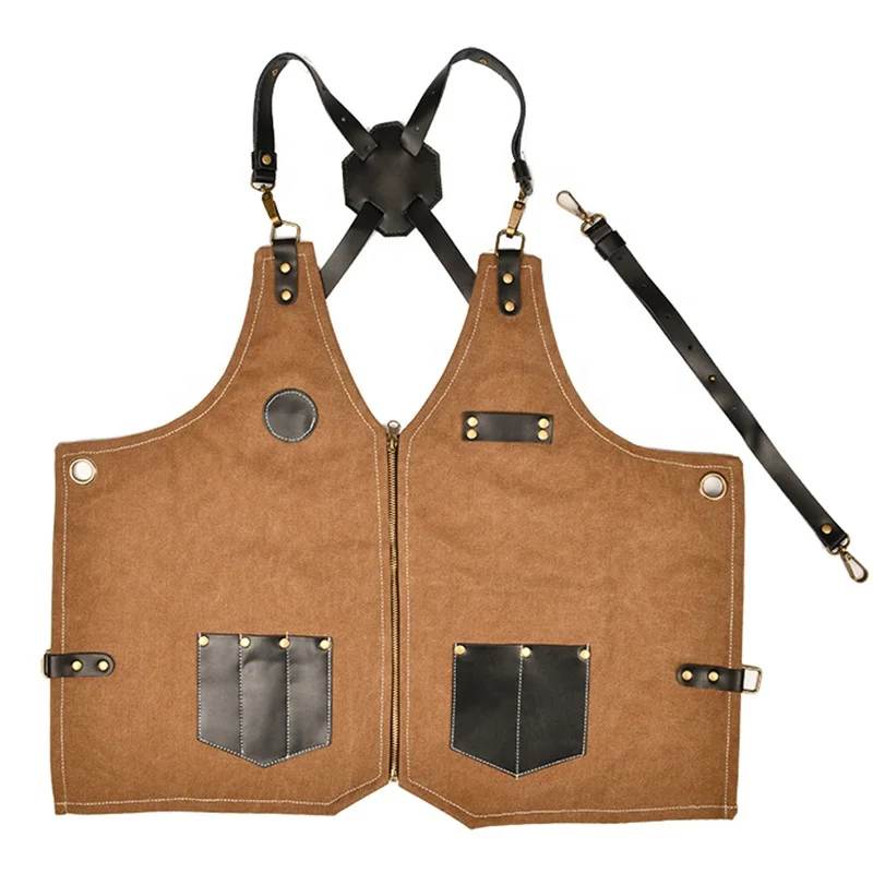 Bartender Vintage Waistcoat Vest Halter Neck Dressy Vests Bar coffee shop Uniform for men