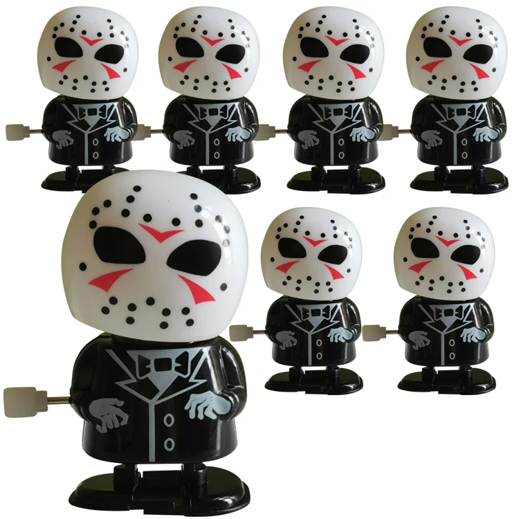 6pcs Funny Chinese zombie skull witch Pumpkin vampire Halloween children wind-up toys candy toys.