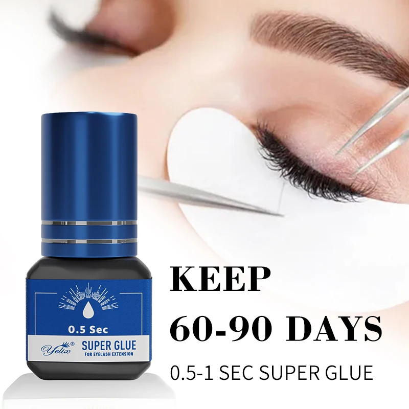 Yelix Extension Semi Permanent Eyelashes Set Glue Lash Adhesives Glues Private Label Best Glue Eyelashes