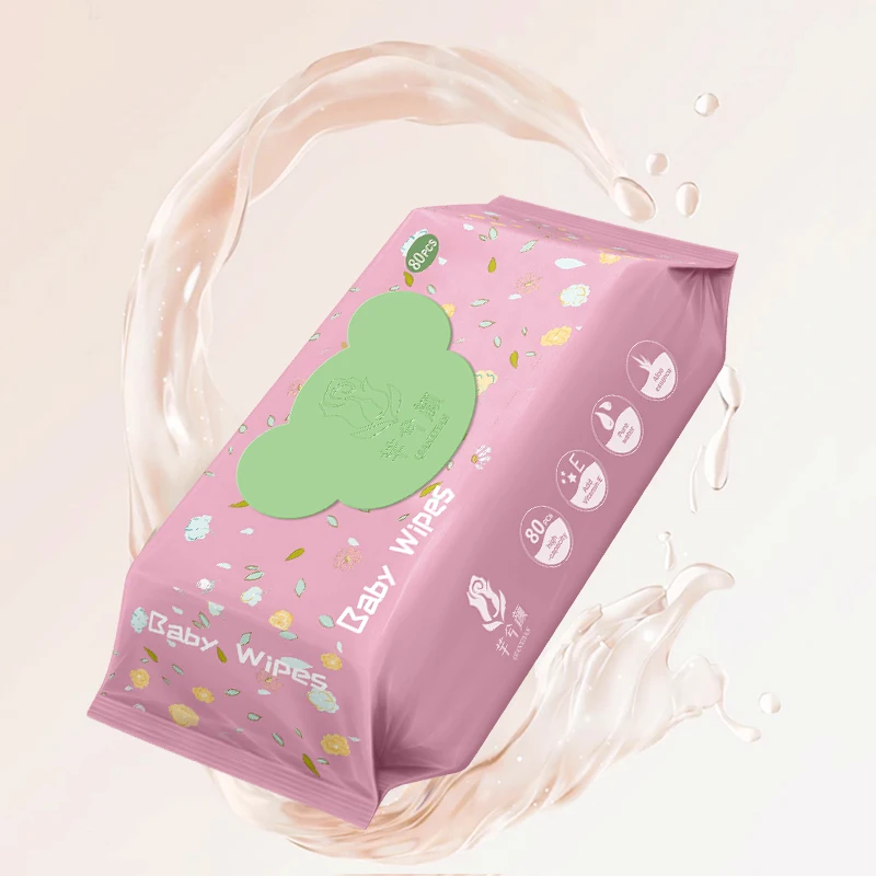 2023 innovative products 80pcs 100 120 pcs Sensitive Softcare Water Wet Baby Wipes