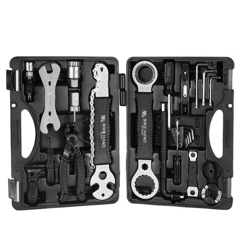 
18 in 1 profession Bicycle Repair Tools Kit Box Set Multi MTB Tire Chain Repair Tool Spoke Wrench Kit Hex Screwdriver Bike Tools 