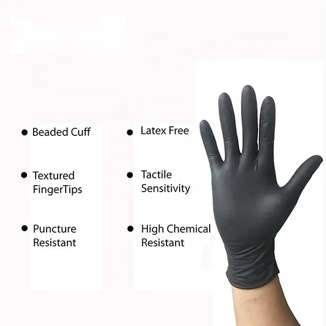 Premium Disposable Nitrile Gloves for Medical Food Handling and Industrial Use LatexFree PowderFree