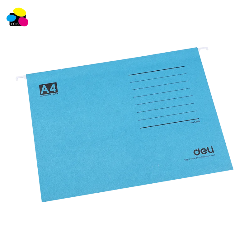 
china stationery 25pcs/box 7 assorted color 5 tabs A4 size suspension hanging file folders 