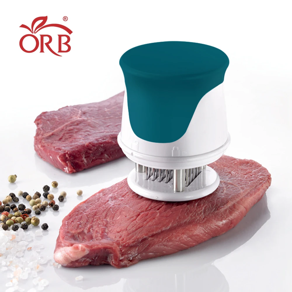 Small hand stainless steel blades plastic meat steak tenderizer tool