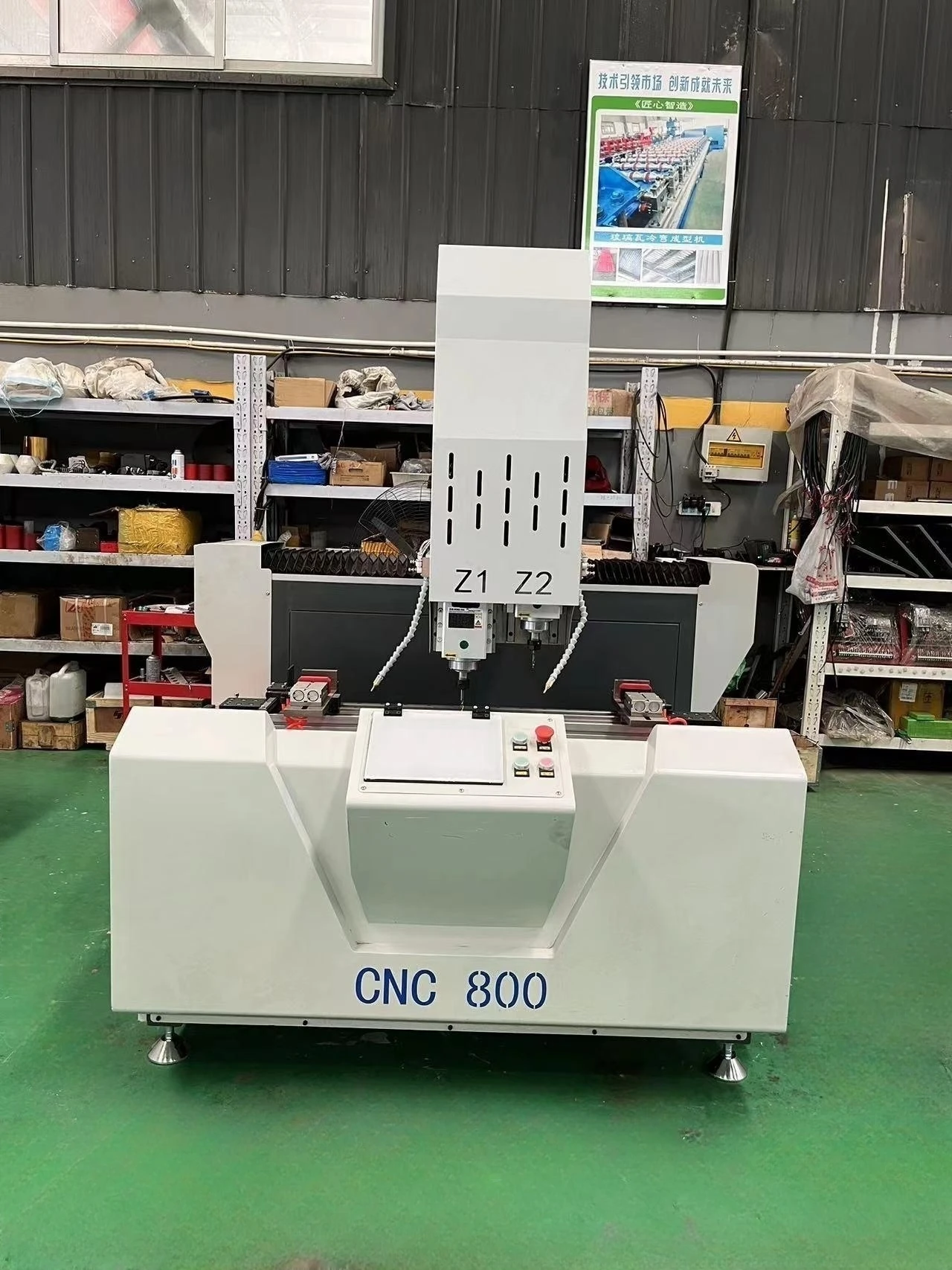 Used CNC Drilling & Milling Machine Door Window Making Aluminum Profile PVC UPVC Core PLC Engine Core Construction Industries