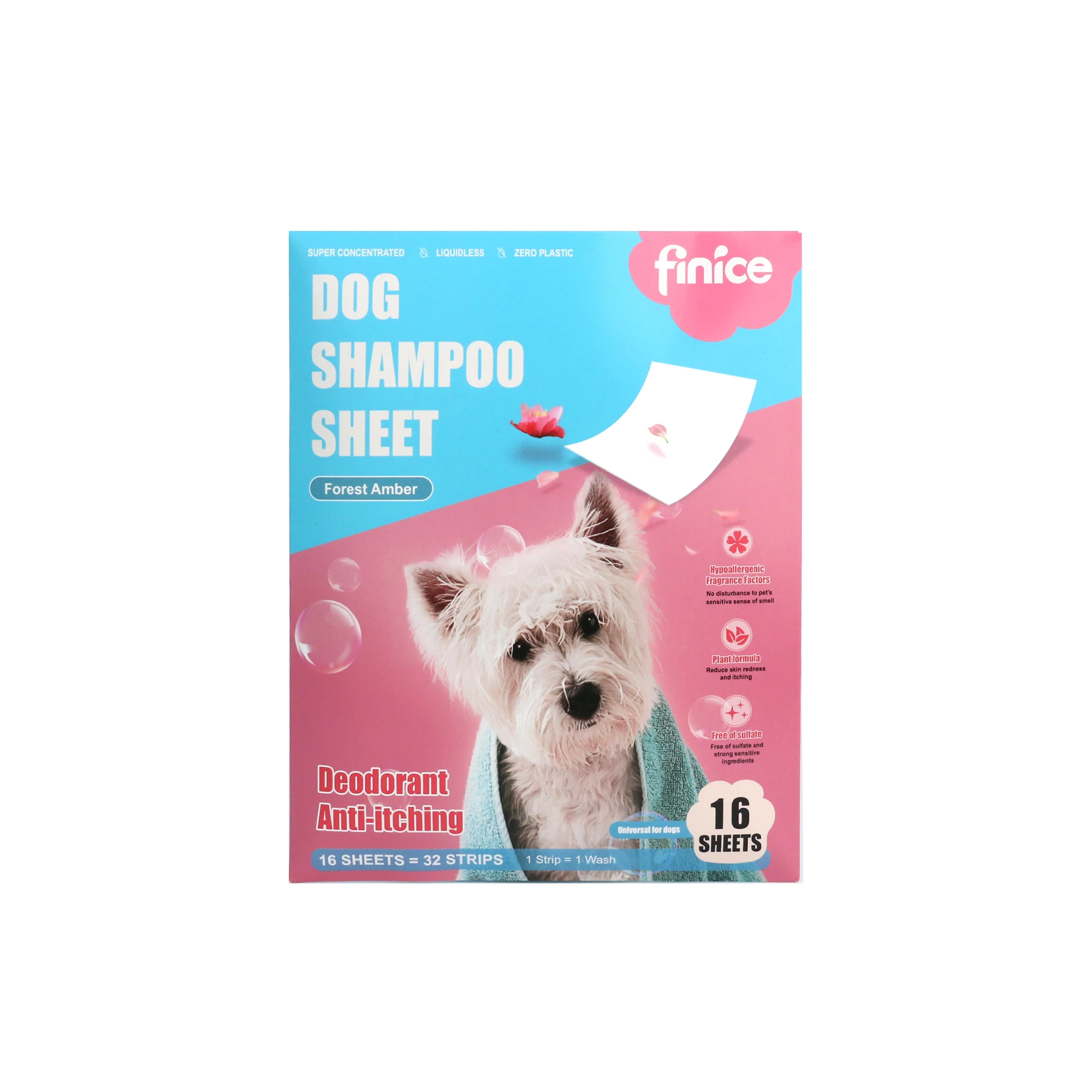 finice FNC964 Pet cleaning tablet Pet cleaning sheet Pet Shampoo sheet dog clean sheet