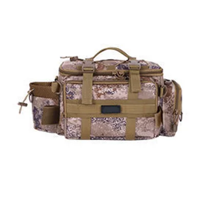 Outdoor Camouflage Tactical Waist Fishing Tackle Bag Multifunctional Fishing Bag