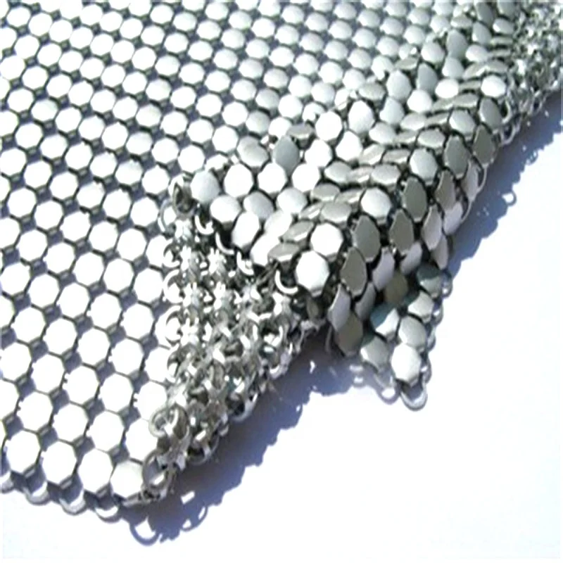 Shining sequin aluminum mesh for garment