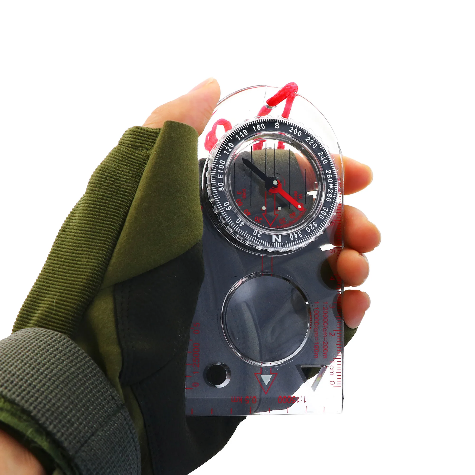 Multi-functional magnetic compass outdoor children and students luminous multi-functional waterproof compass